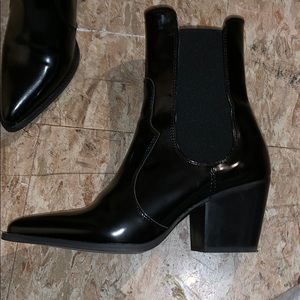 Zara Black Cowboy Boots